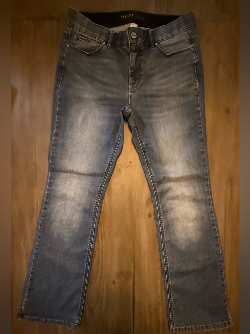 White House Black Market Women's Blue Boot Cut Jeans